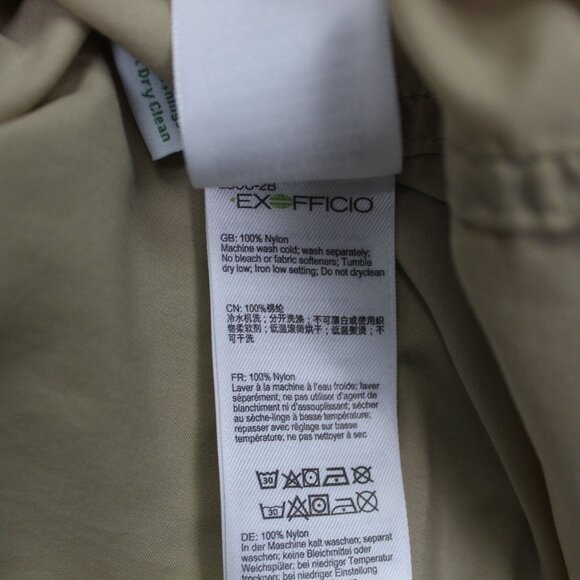 Exofficio Insect Shield Shirt Mens 2XL XXL Tan Vented Snap Button Long Sleeve - Picture 10 of 14